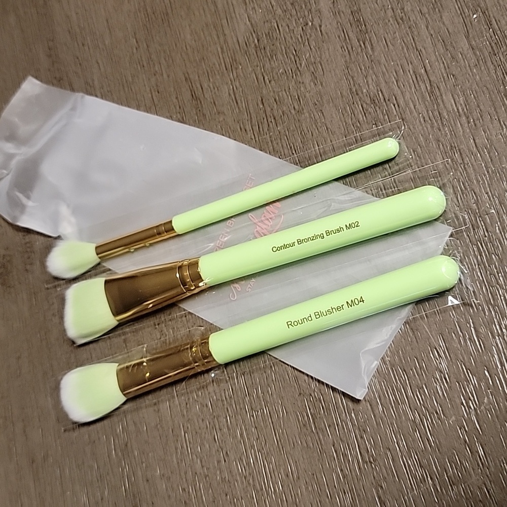 SLMISSGLAM Green Trio Brush Set